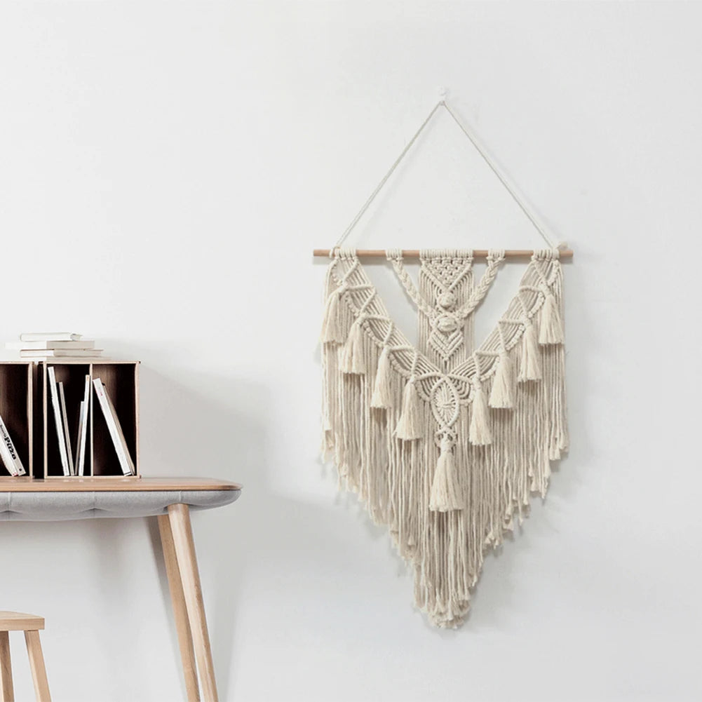 Hand-Woven Boho Macramé Wall Hanging