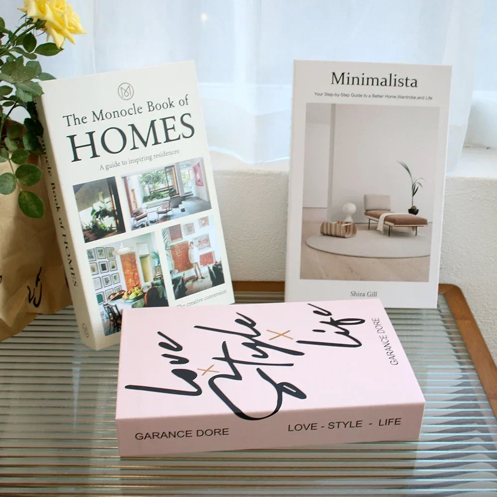 3pc Fashion Faux Coffee Table Books