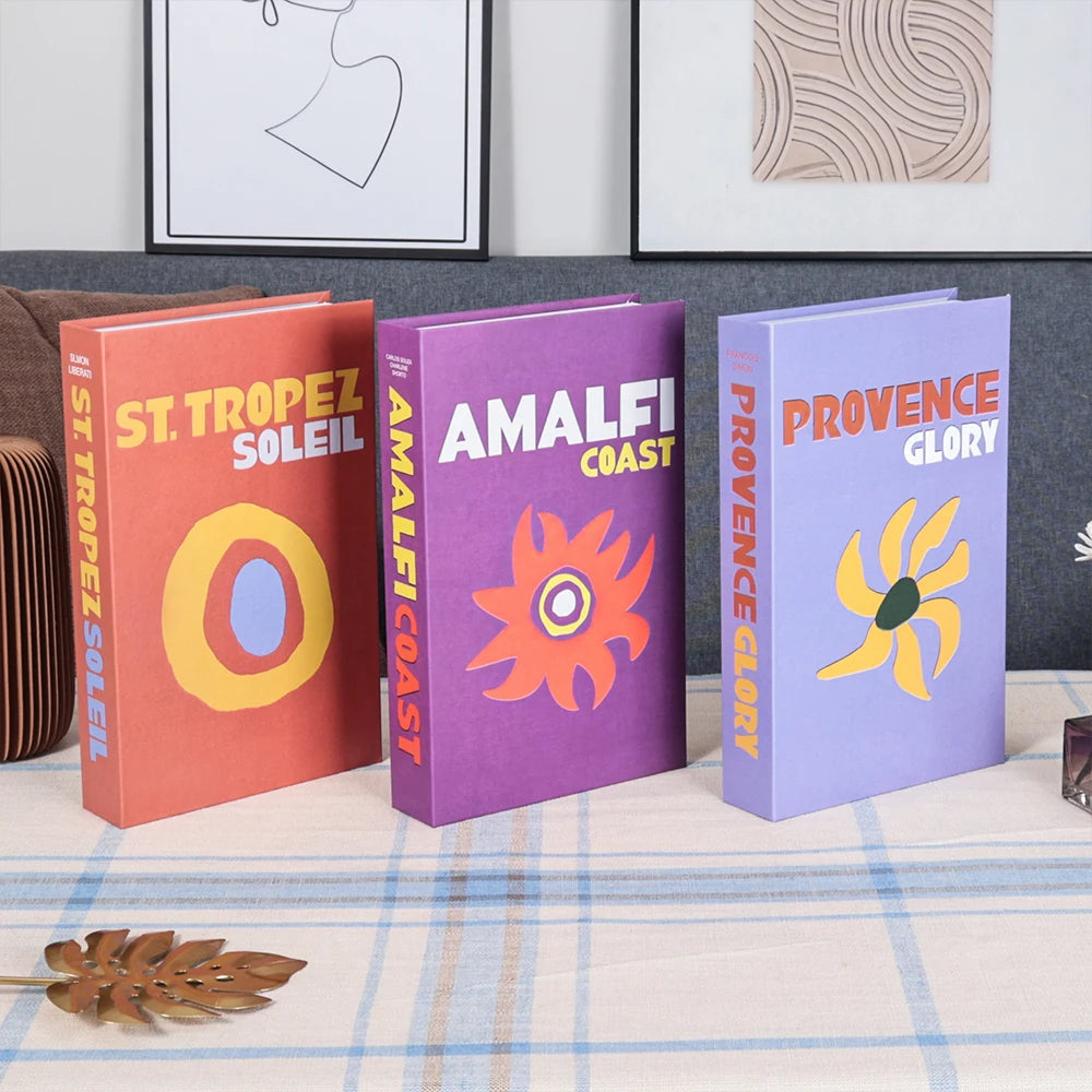 3pc Fashion Faux Coffee Table Books