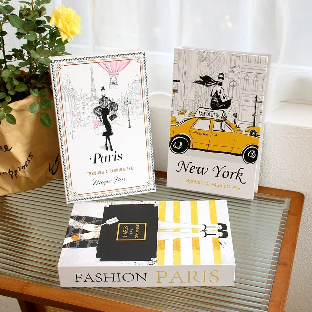 3pc Fashion Faux Coffee Table Books