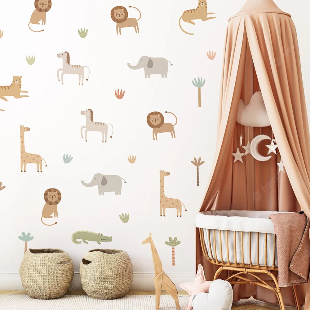 Safari Animals Wall Decals
