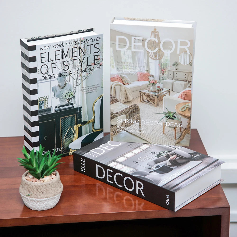 3pc Fashion Faux Coffee Table Books