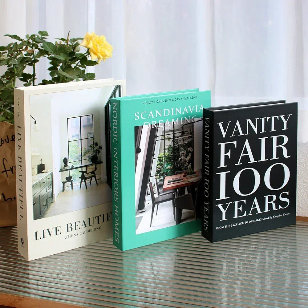 3pc Fashion Faux Coffee Table Books