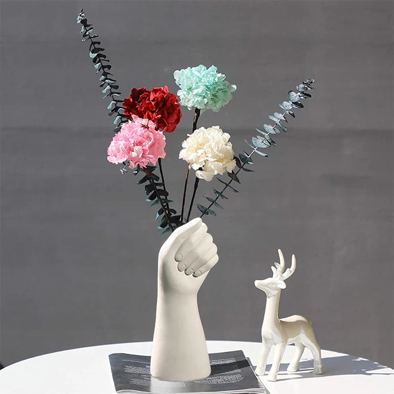 Nordic Style Ceramic Modern Hand Vase