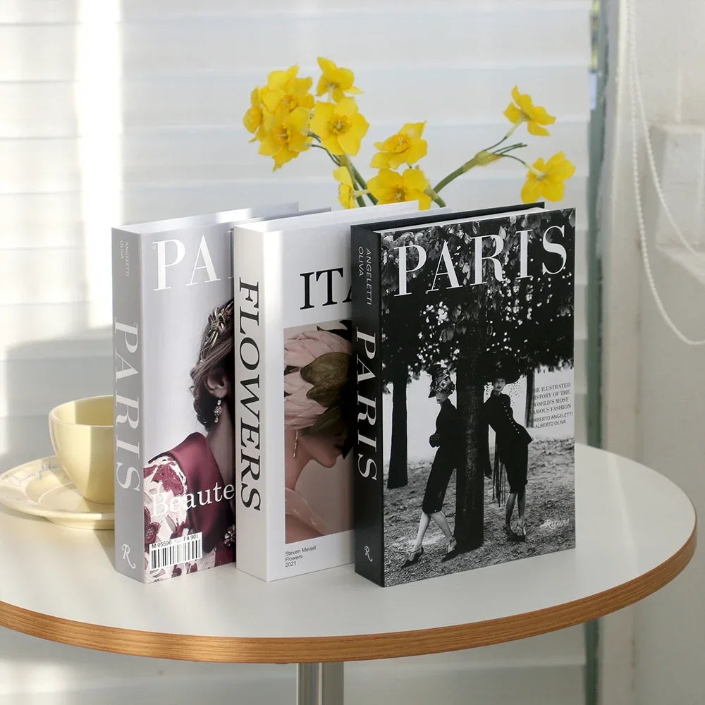 3pc Fashion Faux Coffee Table Books