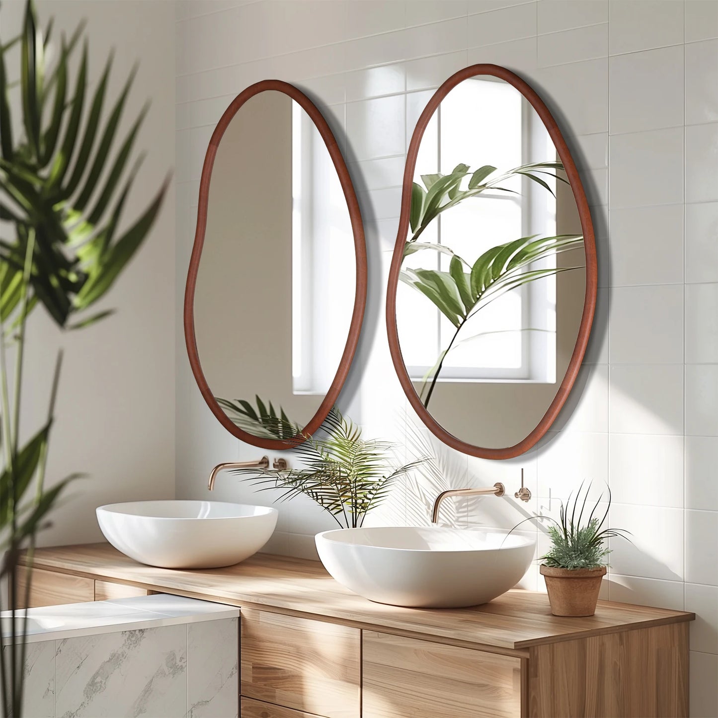 Asymmetrical Wall Mirror