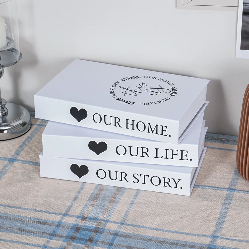 3pc Fashion Faux Coffee Table Books