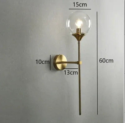 Nordic Modern Glass Wall Lamp