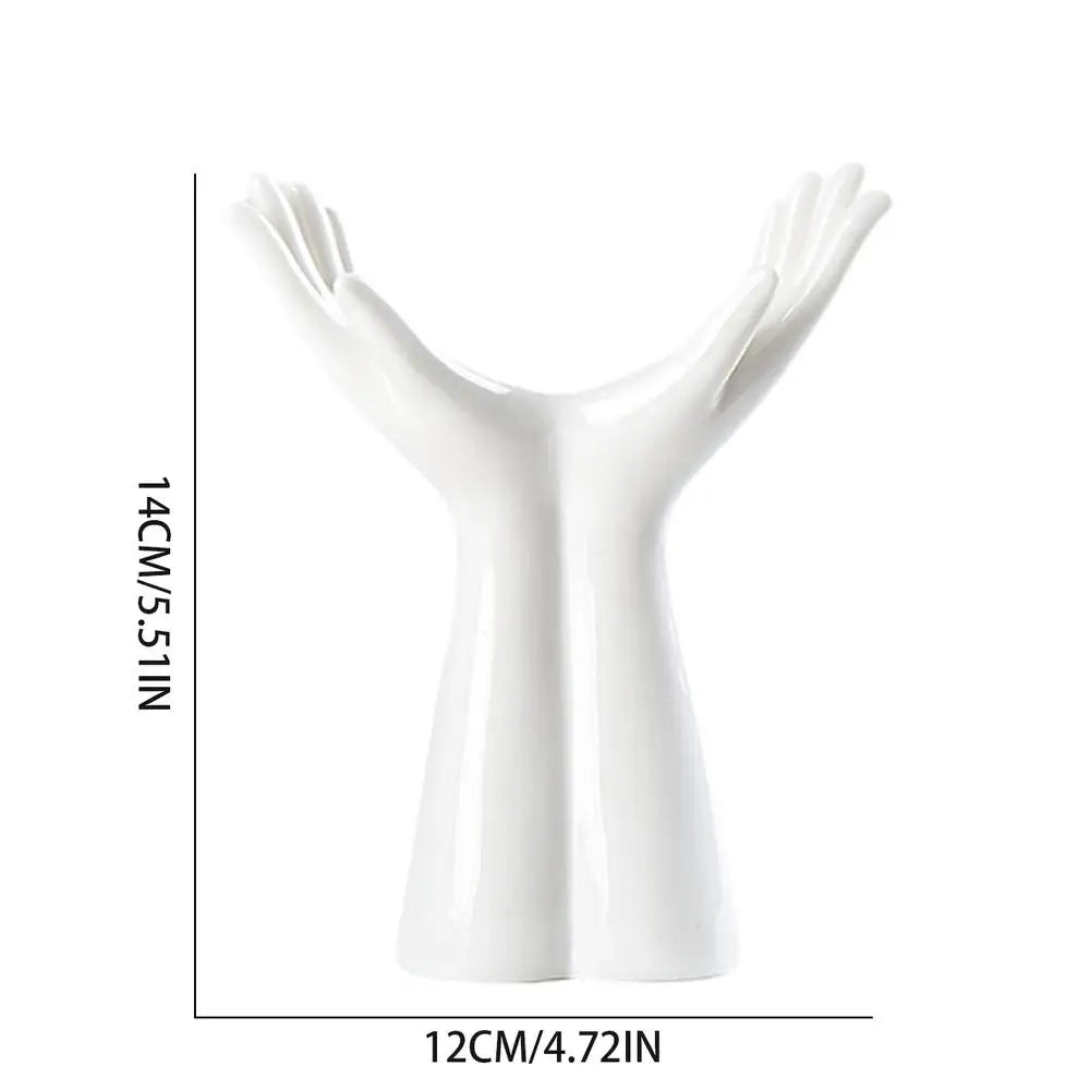 Hand Shaped Ceramic Vase