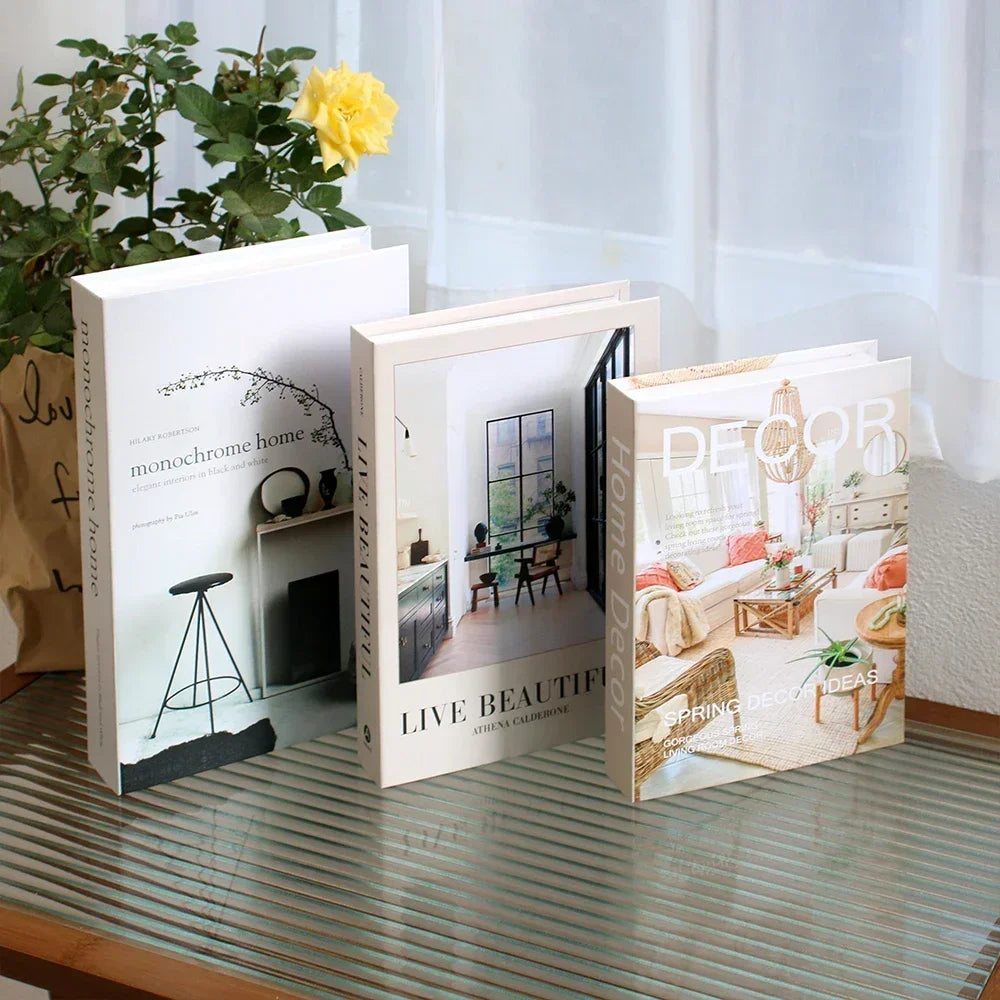 3pc Fashion Faux Coffee Table Books