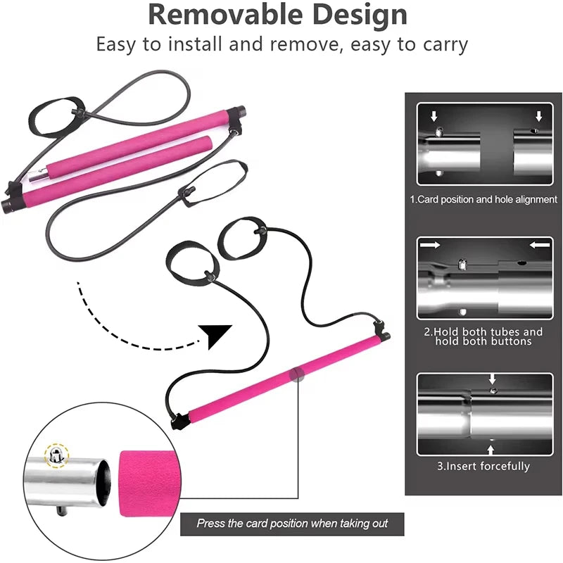 Multifunctional Pilates Bar Combination Stretching Belt