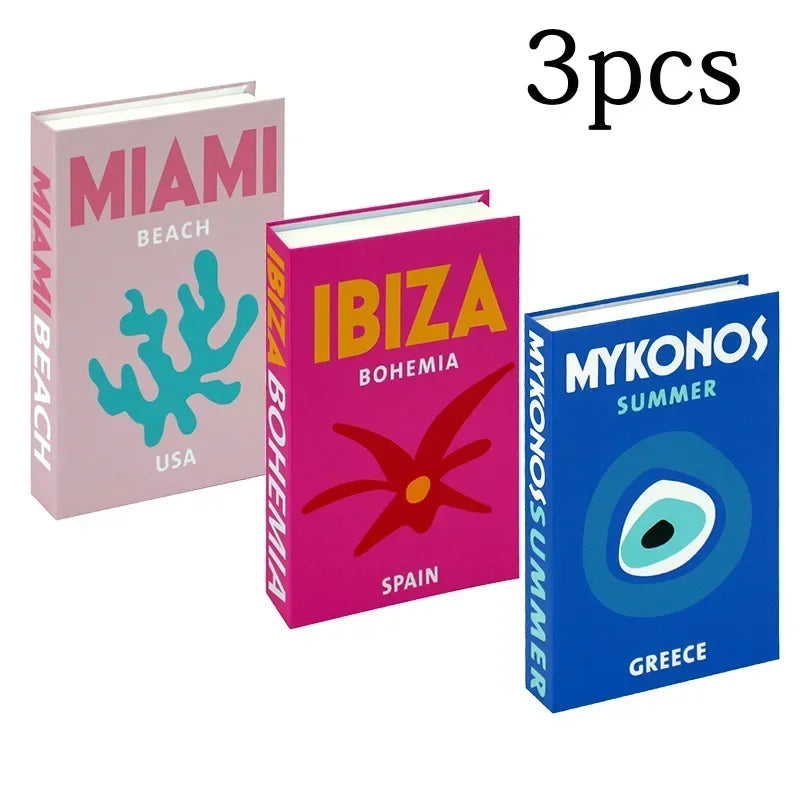 3pc Fashion Faux Coffee Table Books
