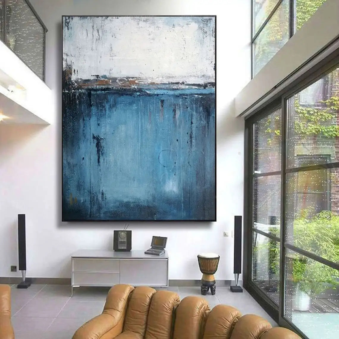 Abstract Hand Painted Neutral Textured Wall Art