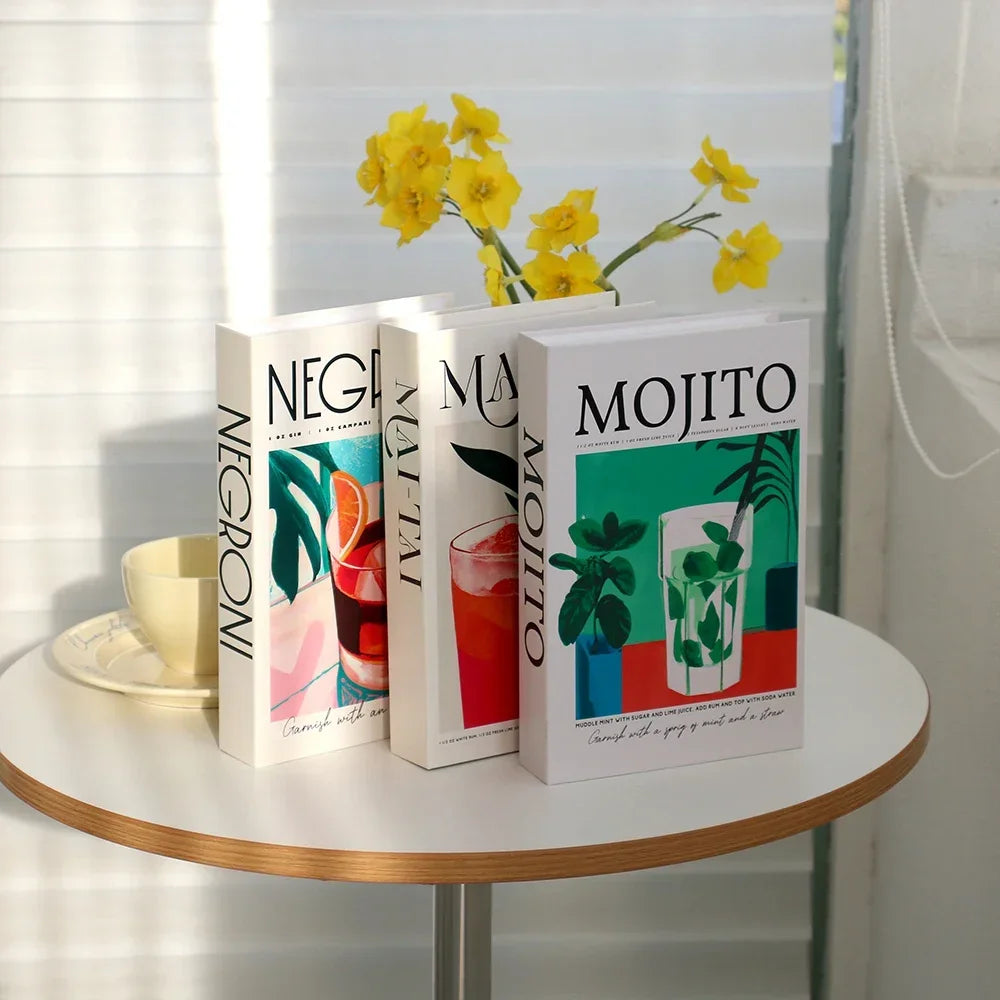 3pc Fashion Faux Coffee Table Books