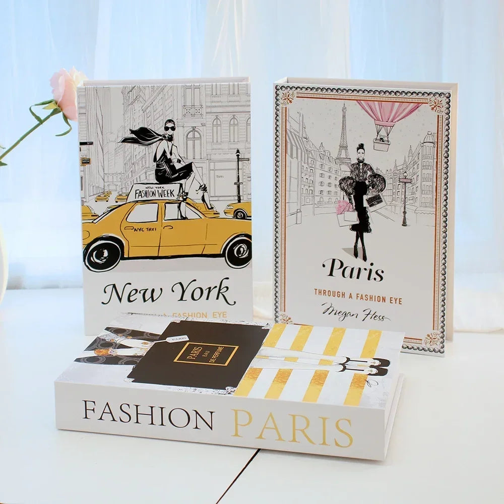 3pc Fashion Faux Coffee Table Books