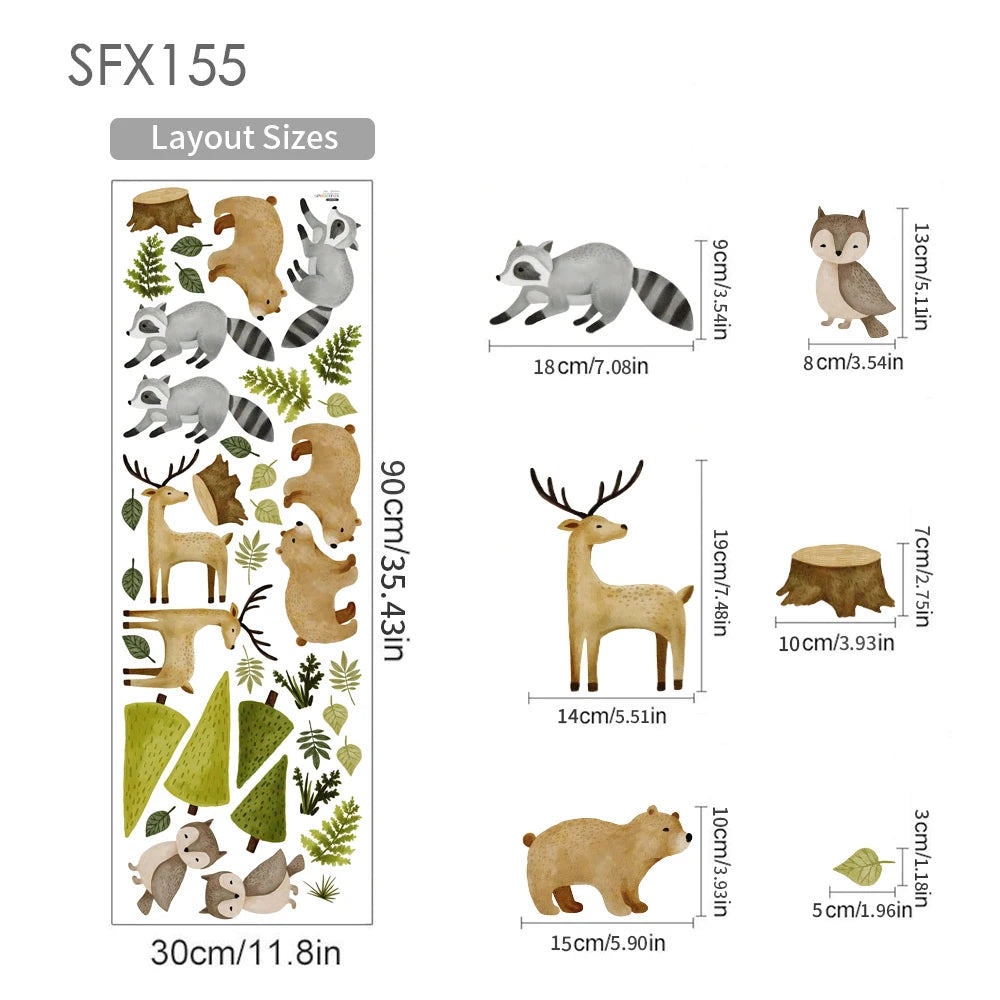 Safari Animals Wall Decals