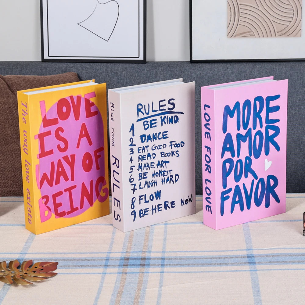 3pc Fashion Faux Coffee Table Books