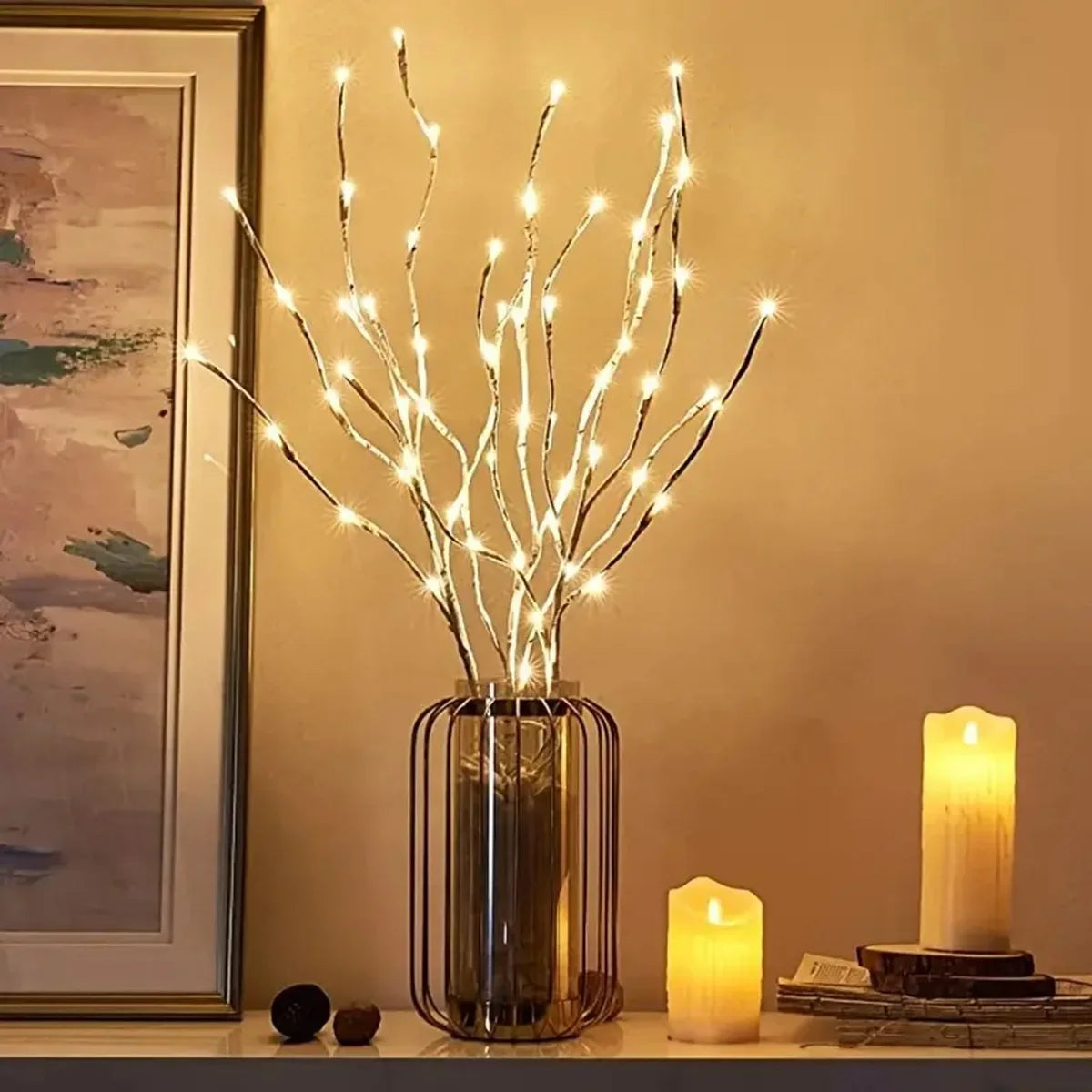 White Birch Branch LED Light