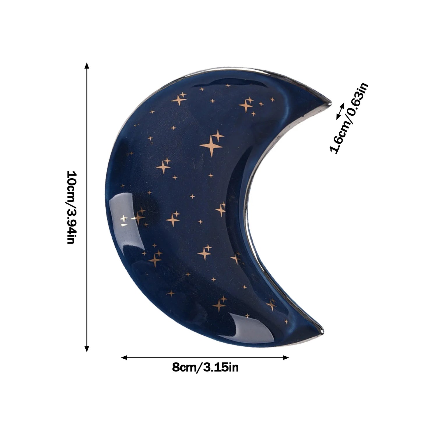 Nordic Ceramic Moon Jewelry Dish