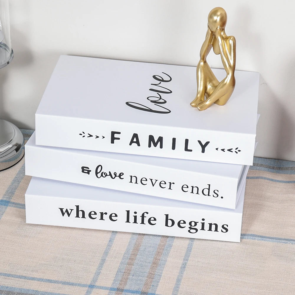 3pc Fashion Faux Coffee Table Books