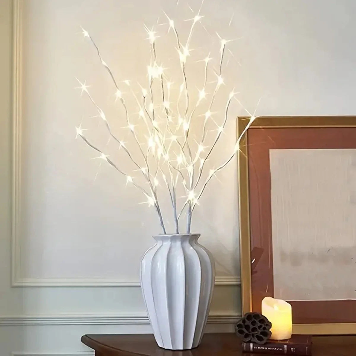White Birch Branch LED Light