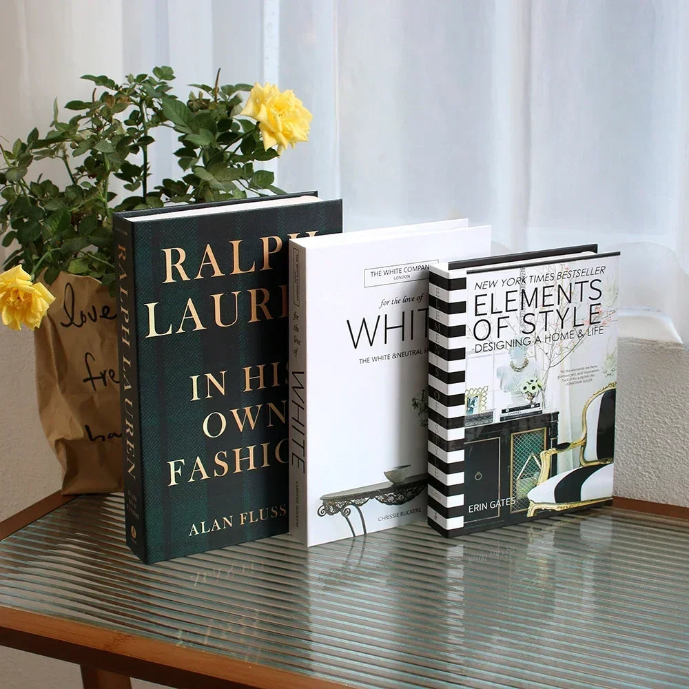 3pc Fashion Faux Coffee Table Books