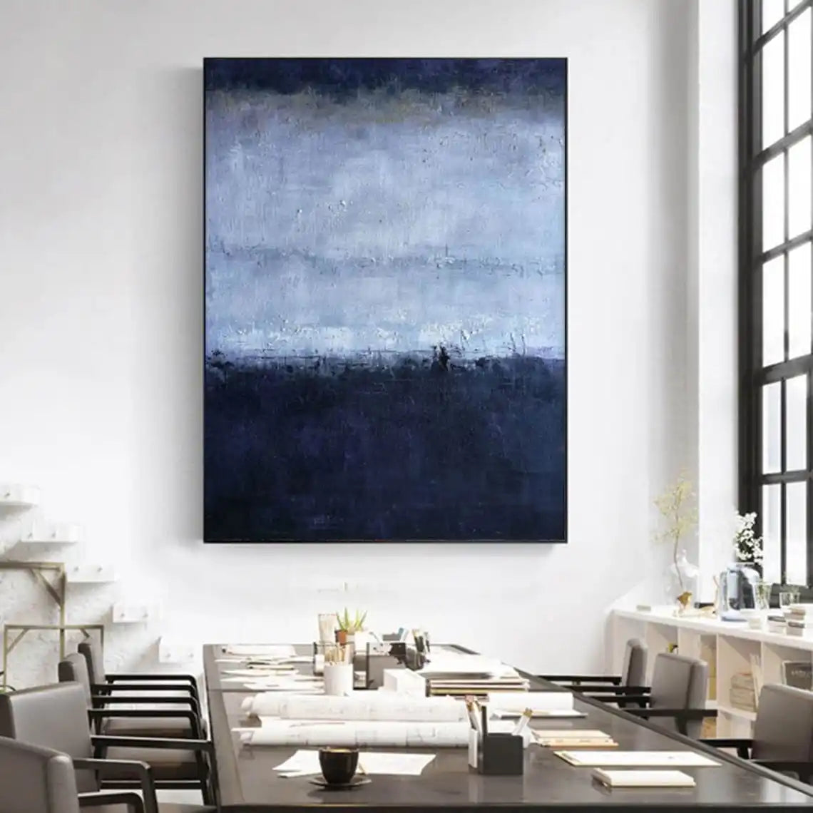 Abstract Hand Painted Neutral Textured Wall Art