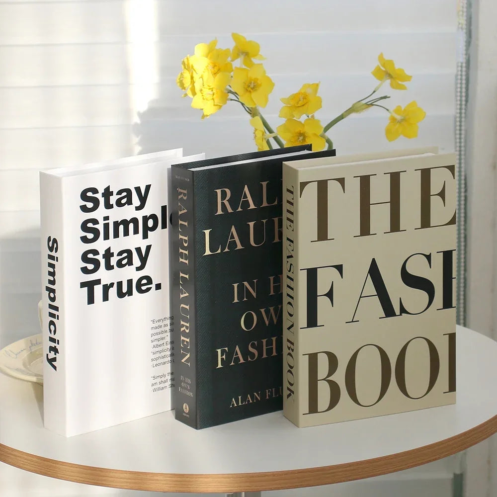 3pc Fashion Faux Coffee Table Books