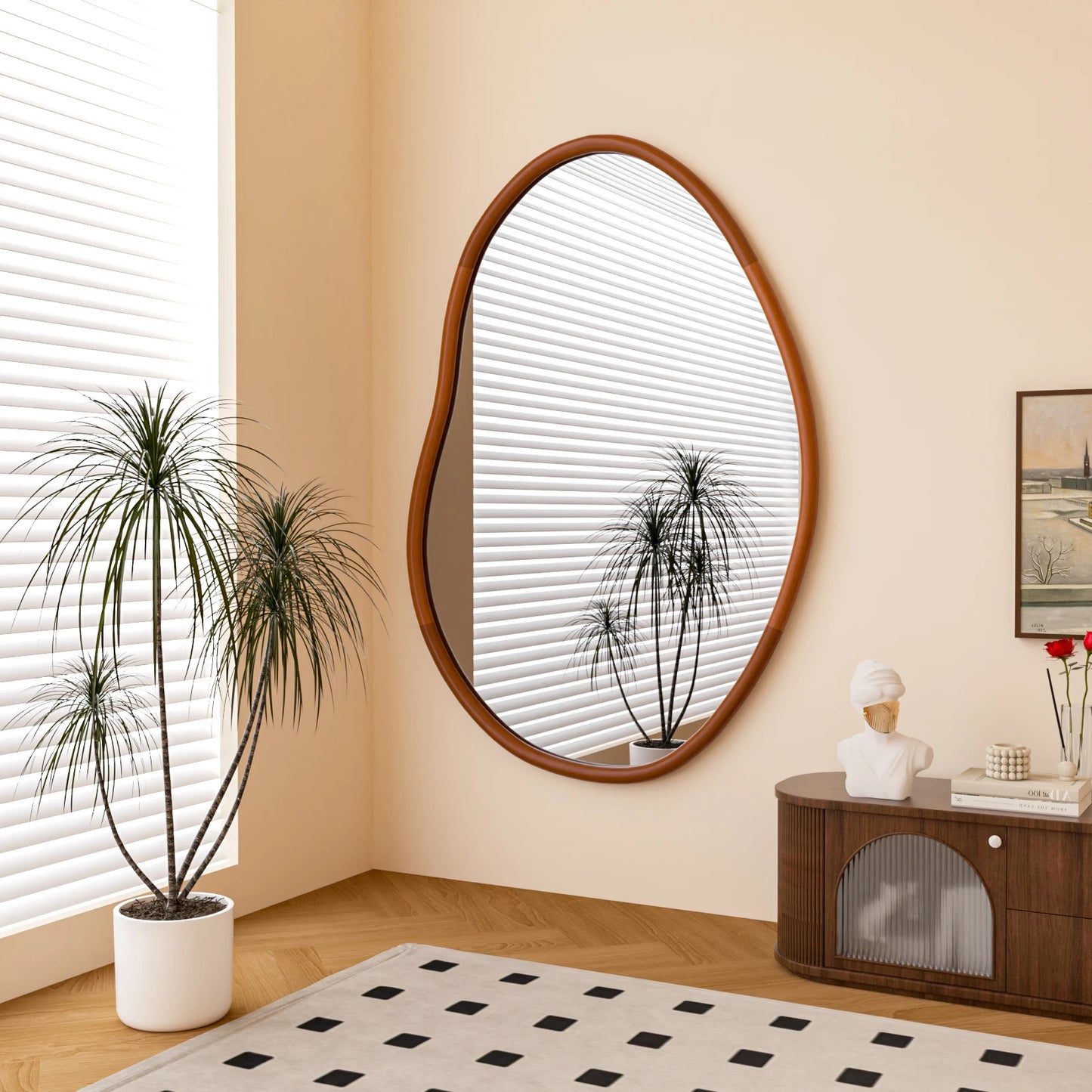 Asymmetrical Wall Mirror