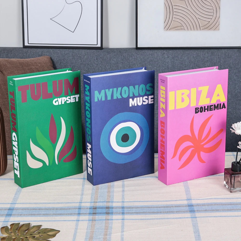 3pc Fashion Faux Coffee Table Books