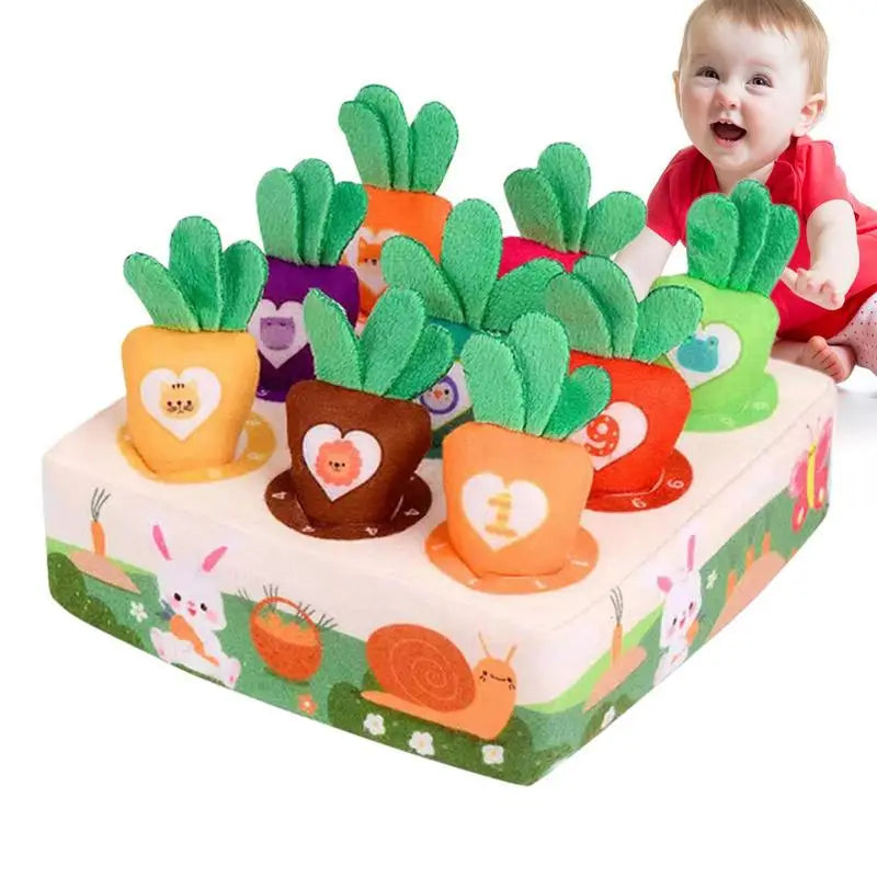 Montessori Plush Carrot Harvest Game For Toddlers