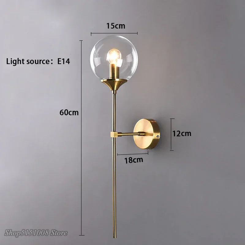 Nordic Modern Glass Wall Lamp