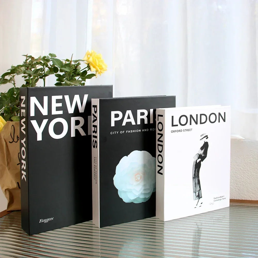 3pc Fashion Faux Coffee Table Books