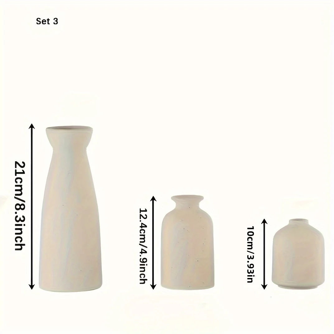 Ceramic Vase 3pc Set