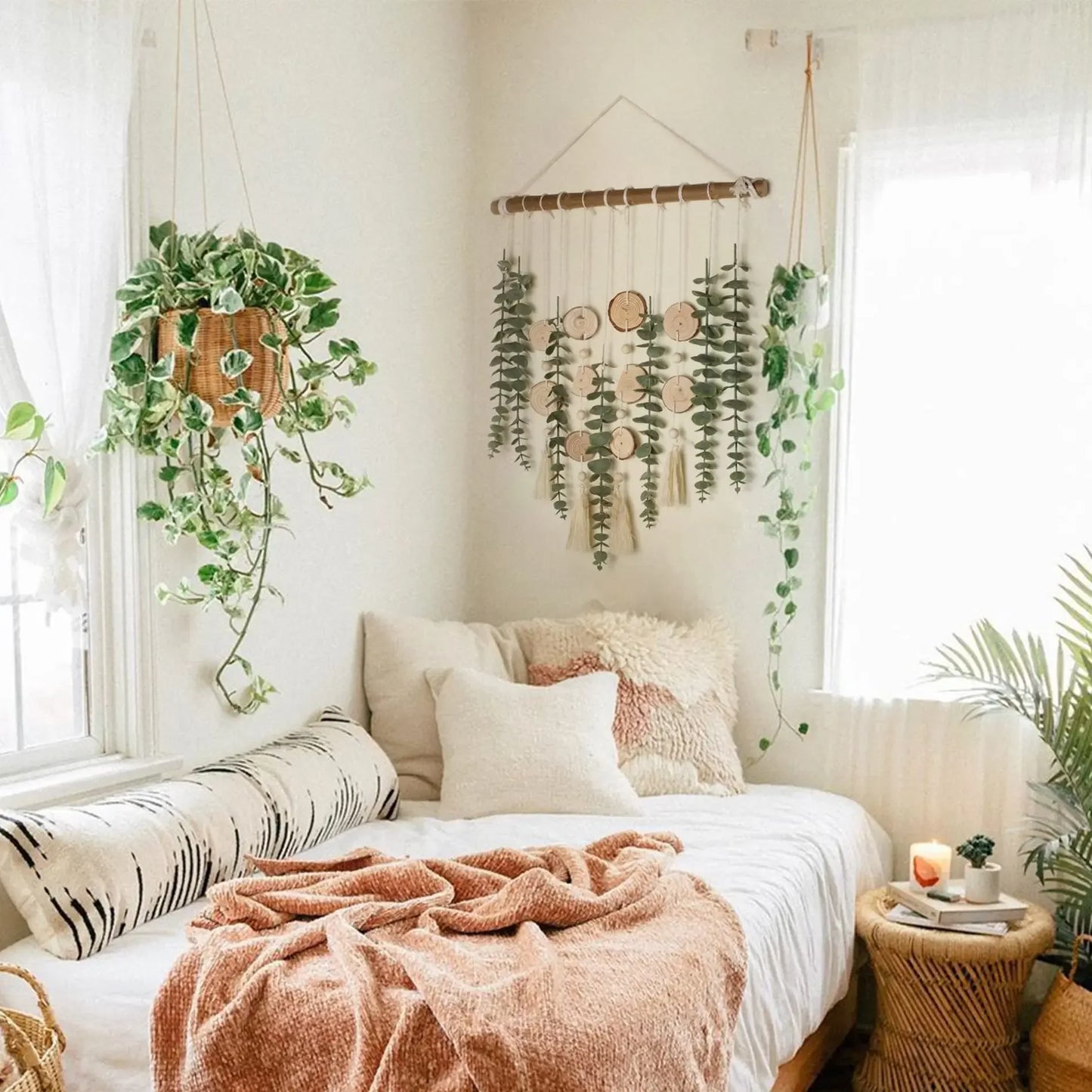 Faux Eucalyptus Wall Hanging