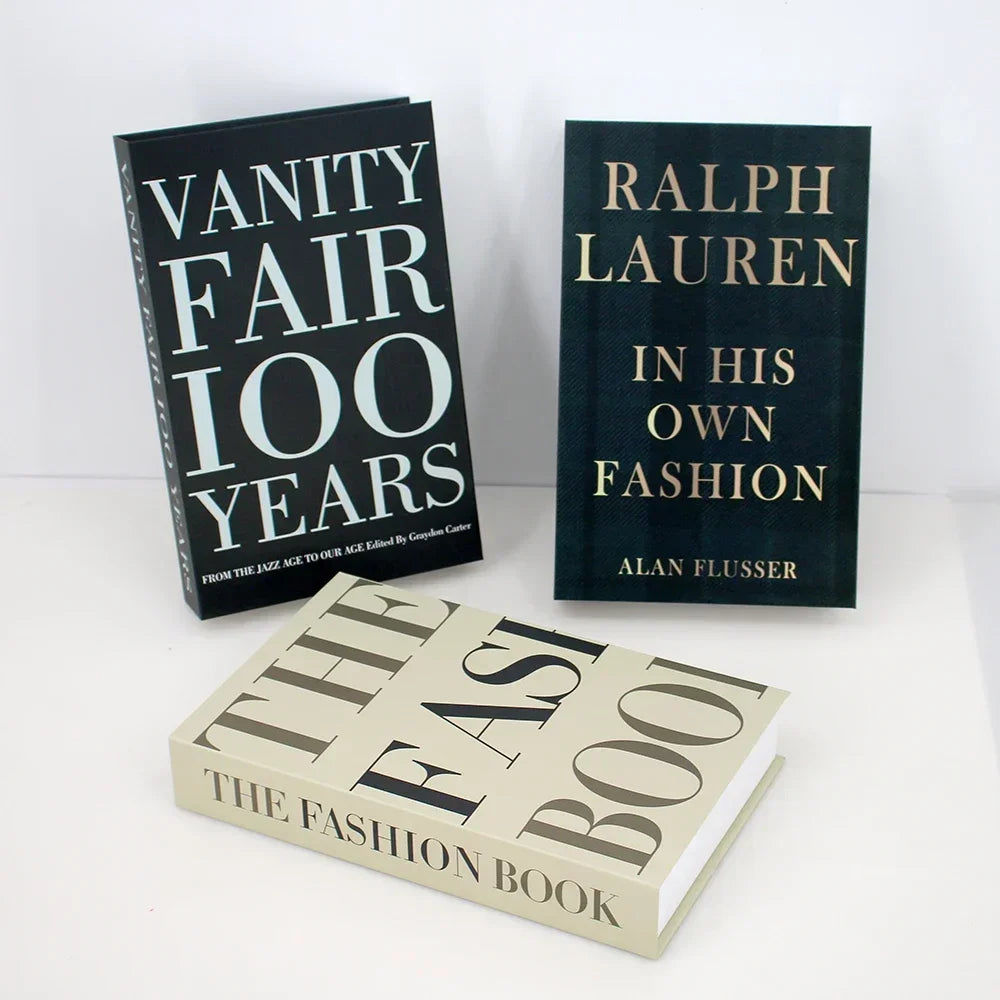 3pc Fashion Faux Coffee Table Books