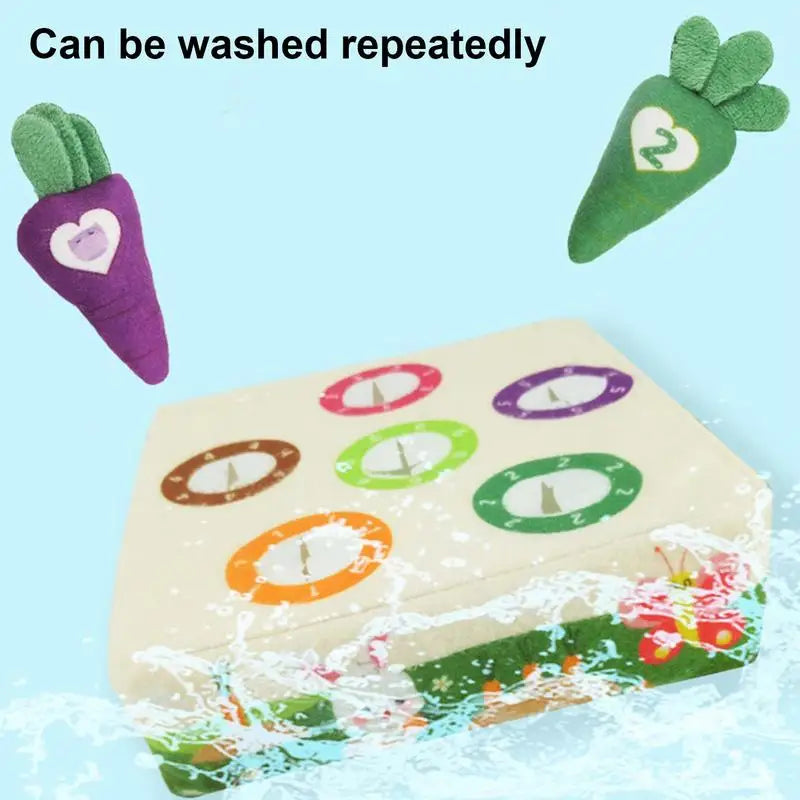 Montessori Plush Carrot Harvest Game For Toddlers