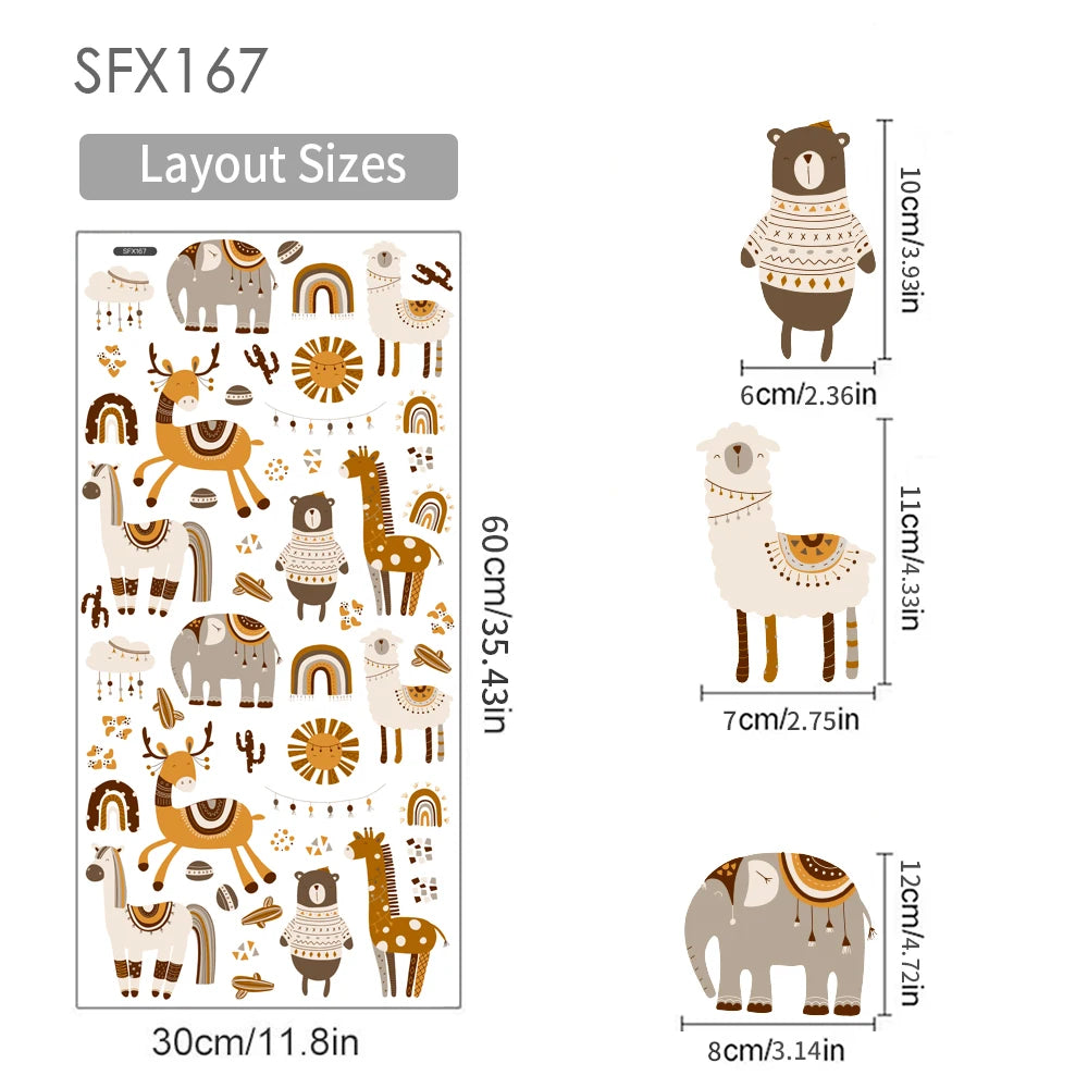 Safari Animals Wall Decals