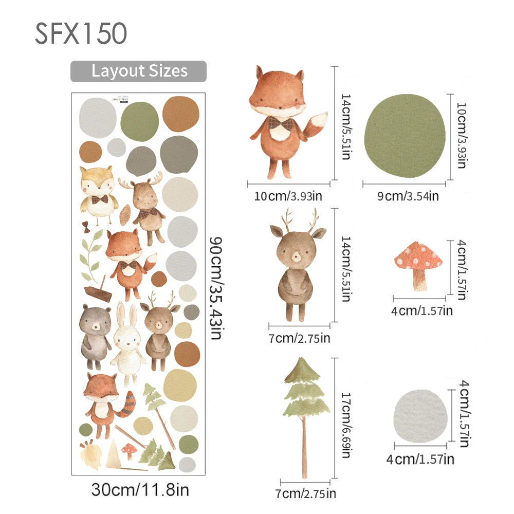 Safari Animals Wall Decals