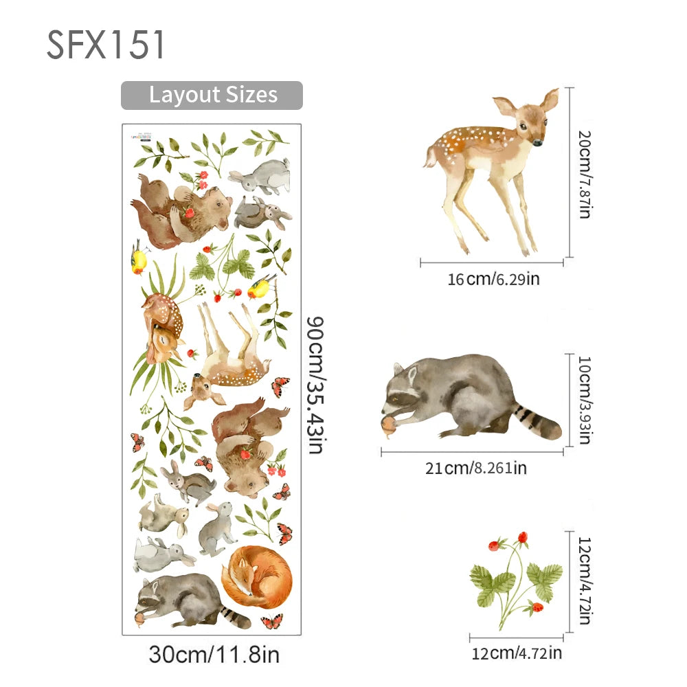 Safari Animals Wall Decals