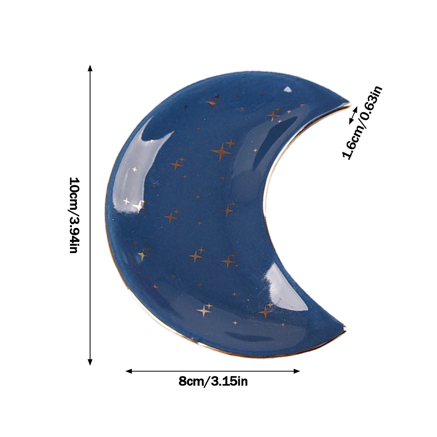 Nordic Ceramic Moon Jewelry Dish