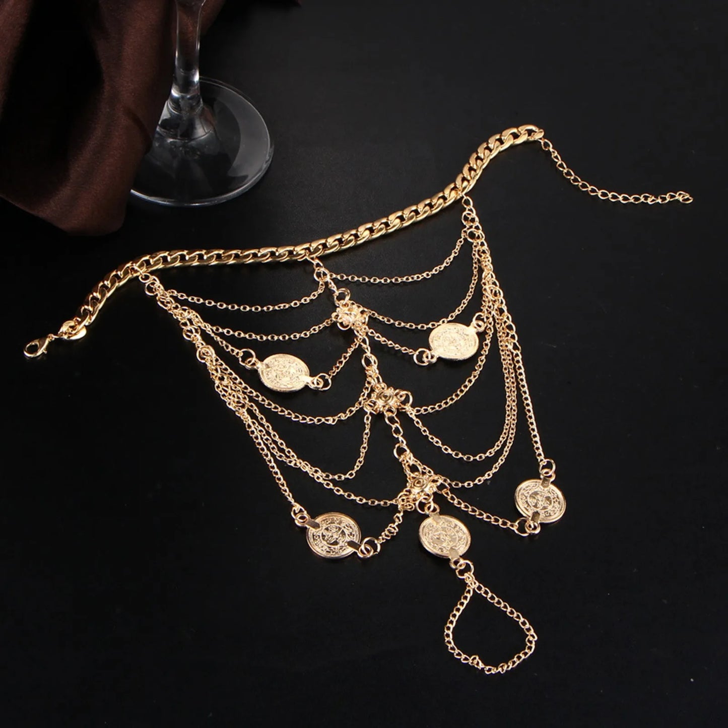Multilayer Tassel Foot Chain