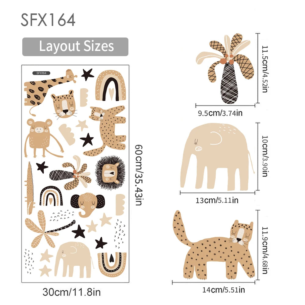 Safari Animals Wall Decals
