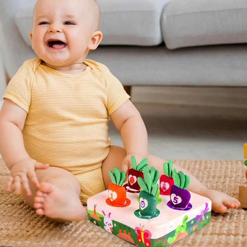Montessori Plush Carrot Harvest Game For Toddlers
