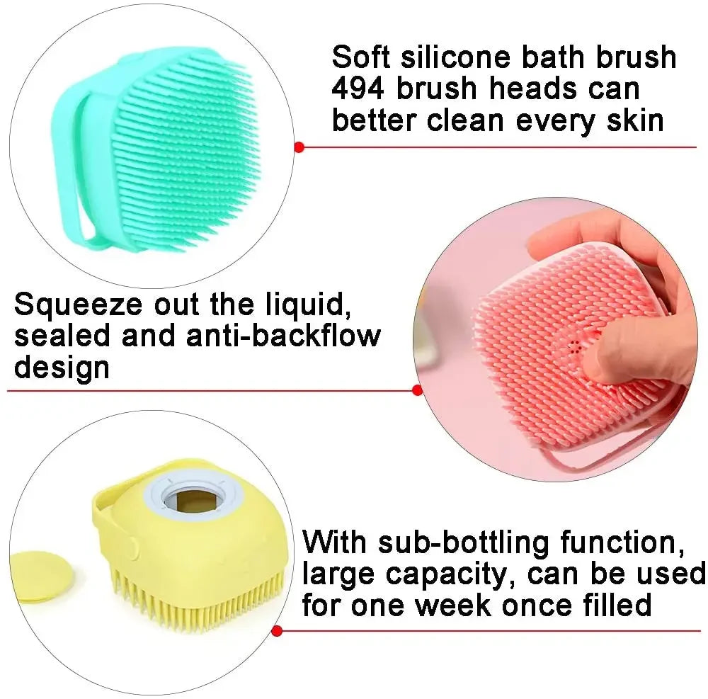 Pet Bathing Massage Brush Comb
