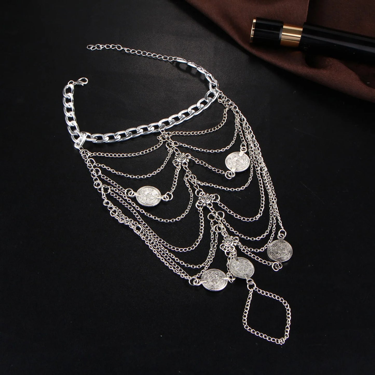 Multilayer Tassel Foot Chain