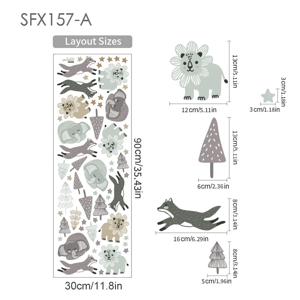 Safari Animals Wall Decals