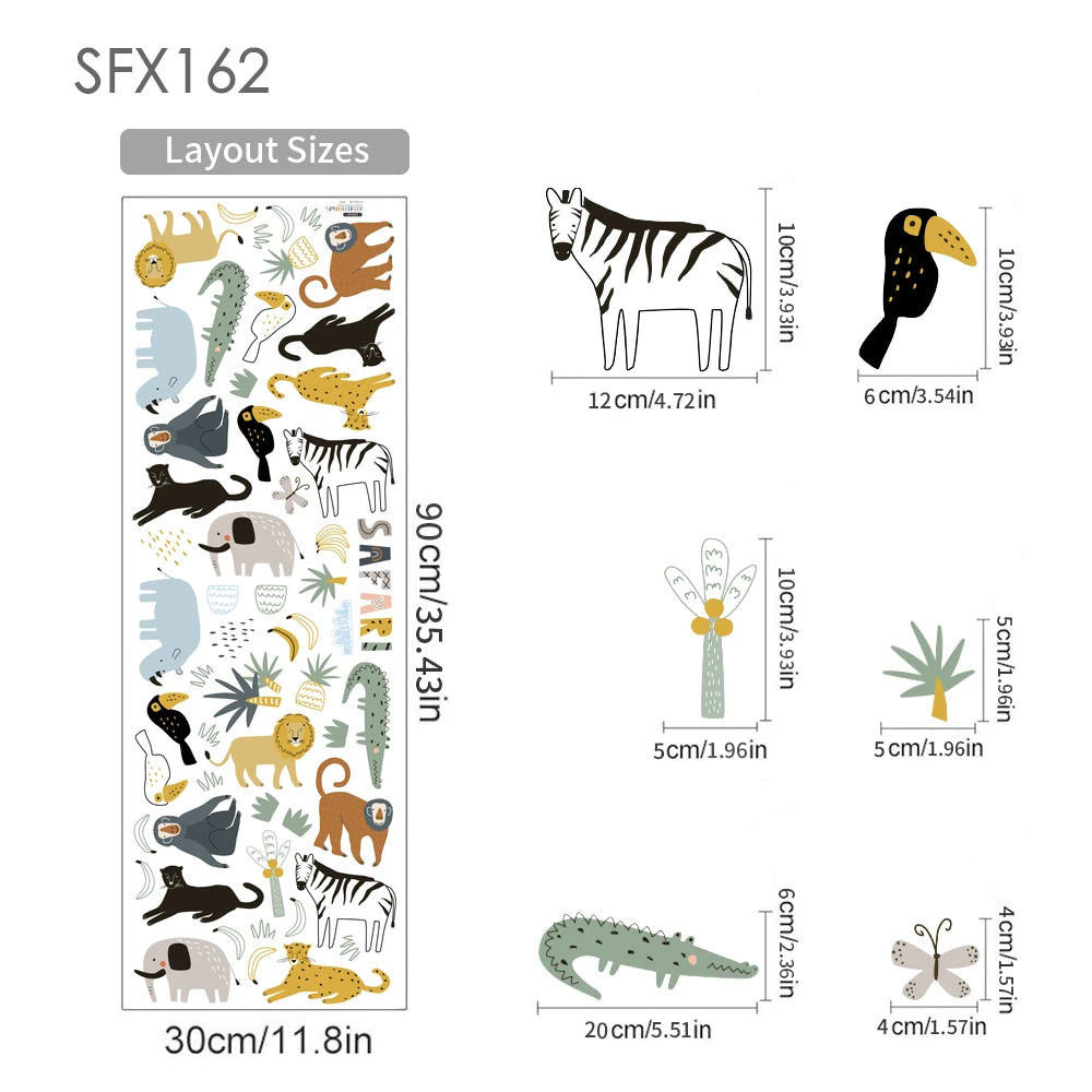 Safari Animals Wall Decals