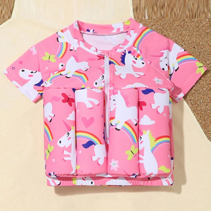 Girls Unicorn Buoyancy Swimsuit