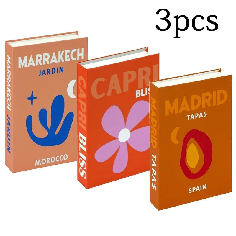 3pc Fashion Faux Coffee Table Books